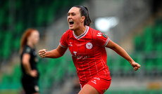 Jess Gargan celebrates scoring her side’s third goal 20/10/2024 