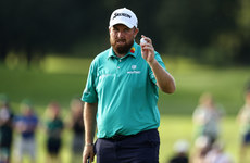 Shane Lowry acknowledges the crowd after finishing his round 9/9/2023