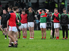 Stephenites players look dejected at the end of the game 17/11/2024