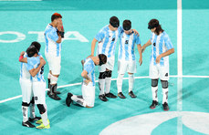 Argentina dejected after the game 7/9/2024