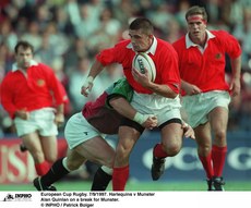 Alan Quinlan on a break for Munster 7/9/1997