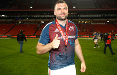 Tadhg Beirne celebrates after the game 27/4/2024