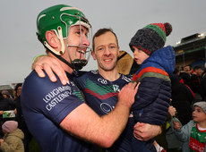 Noel McGrath celebrates with Ciaran McGrath and his son Billy 13/10/2024