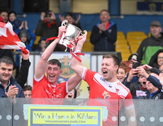 Caelim Keogh and Niall Daly lift the cup 20/10/2024 