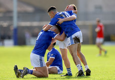 Kevin Regan Ronan O'Toole and Conor O'Donoghue celebrate at the final whistle 1/10/2023

