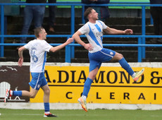 Matthew Shevlin celebrates scoring the winning goal 26/10/2024