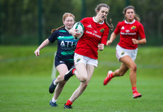 Aoife Grimes on her way to scoring a try 20/5/2023 