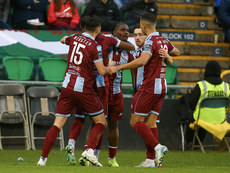 Frantz Pierrot celebrates scoring his second goal of the game 16/11/2024