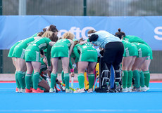The Ireland team huddle 14/3/2021