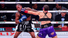 Melinda Watpool (right) in action against Shadasia Green 15/11/2024