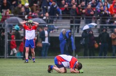 Killian Moynagh dejected at the final whistle 1/5/2016