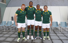Steven Kitshoff with Marvin Orie, Damian Willemse and Deon Fourie 16/9/2023 