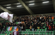 Galway United fans applaud the team after the match 26/4/2024