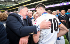 James Taylor celebrates with family after the game 28/4/2024