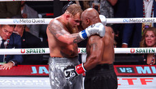 Jake Paul and Mike Tyson after the fight 15/11/2024