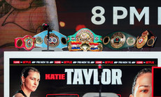 A view of Katie Taylor’s lightweight championship belts 13/11/2024