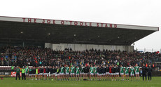 Moycullen team during the national anthem 27/10/2024