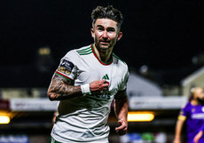 Sean Maguire celebrates after scoring his side's third goal of the match 18/10/2024