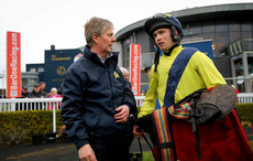 Barry Connell and MJ Matthew O’Sullivan in the parade ring after winning 12/3/2023