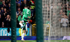 Isaac Price celebrates scoring a goal 15/10/2024