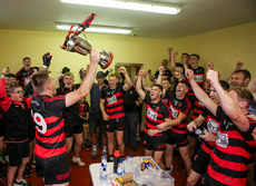 The Ballygunner team celebrate with the trophy 10/9/2023