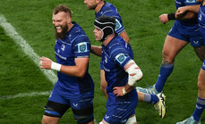 RG Snyman celebrates scoring a try 12/10/2024