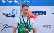 Siobhan McCrohan celebrates after winning gold 8/9/2023
