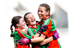 Annabelle Farrell, Izzy Trinkunaite and Sadhbh Blake celebrate winning 21/10/2024