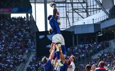 A view of the lineout 9/9/2023