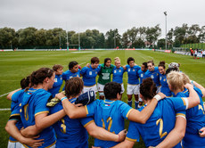 Italy huddle after the game 22/8/2017