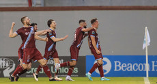 Drogheda celebrate scoring their second goal 19/5/2023 