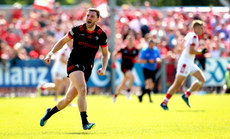 Sam Mulroy celebrates scoring a free to put his side into the lead in the last minute 23/6/2024