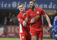 Joe Gormley celebrates scoring a hat trick of goals 9/11/2024