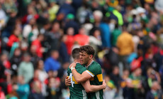 Sean O'Shea and David Clifford celebrate at the final whistle 30/6/2024