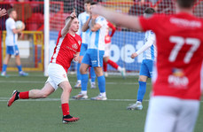 Conor McKendry celebrates scoring a goal 10/11/2024