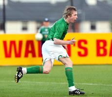 Alan Lynch celebrates scoring 9/8/2007