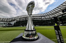A view of the European Rugby Challenge Cup trophy 18/5/2023 