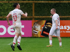 Conor McKendry celebrates after scoring to make it 0-1 27/10/2024