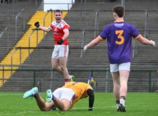 Jack Tumulty celebrates after his teammate Eoin Colleran scored a goal 20/10/2024 