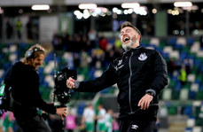 Stephen Bradley celebrates after the game 24/10/2024