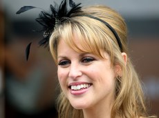 Amy Huberman judging the Best dressed competition 6/8/2009