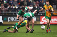  Dylan Canney is tackled by Conor Corcoran and Michael Maughan 27/10/2024