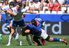 Paolo Garbisi is tackled 9/9/2023