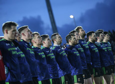 Mayo team stand for the national anthem 16/3/2019