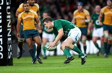 Brian O'Driscoll comes in to score his last minute try 3/3/2014