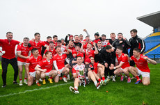 The Padraig Pearses players celebrate with the cup 20/10/2024 