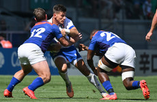 Tommaso Allan is tackled by Danco Burger 9/9/2023