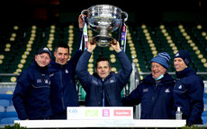essie Farrell and his backroom team lift the Sam Maguire 19/12/2020