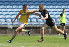 Mayo's Jack Carney can't prevent Bryan Menton of Meath from scoring a goal 30/5/2021