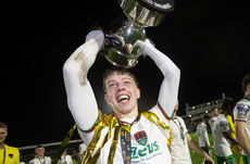 Cathal O'Sullivan celebrates winning the league 18/10/2024